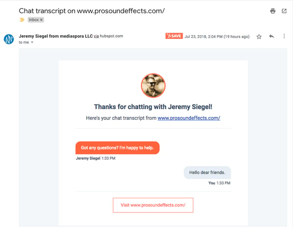 chat html transcripcion 